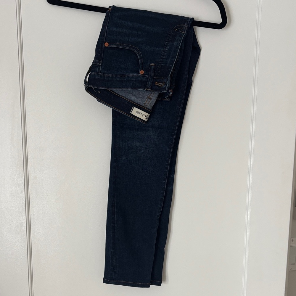 Madewell High-Rise Skinny Jeans in Deep Indigo